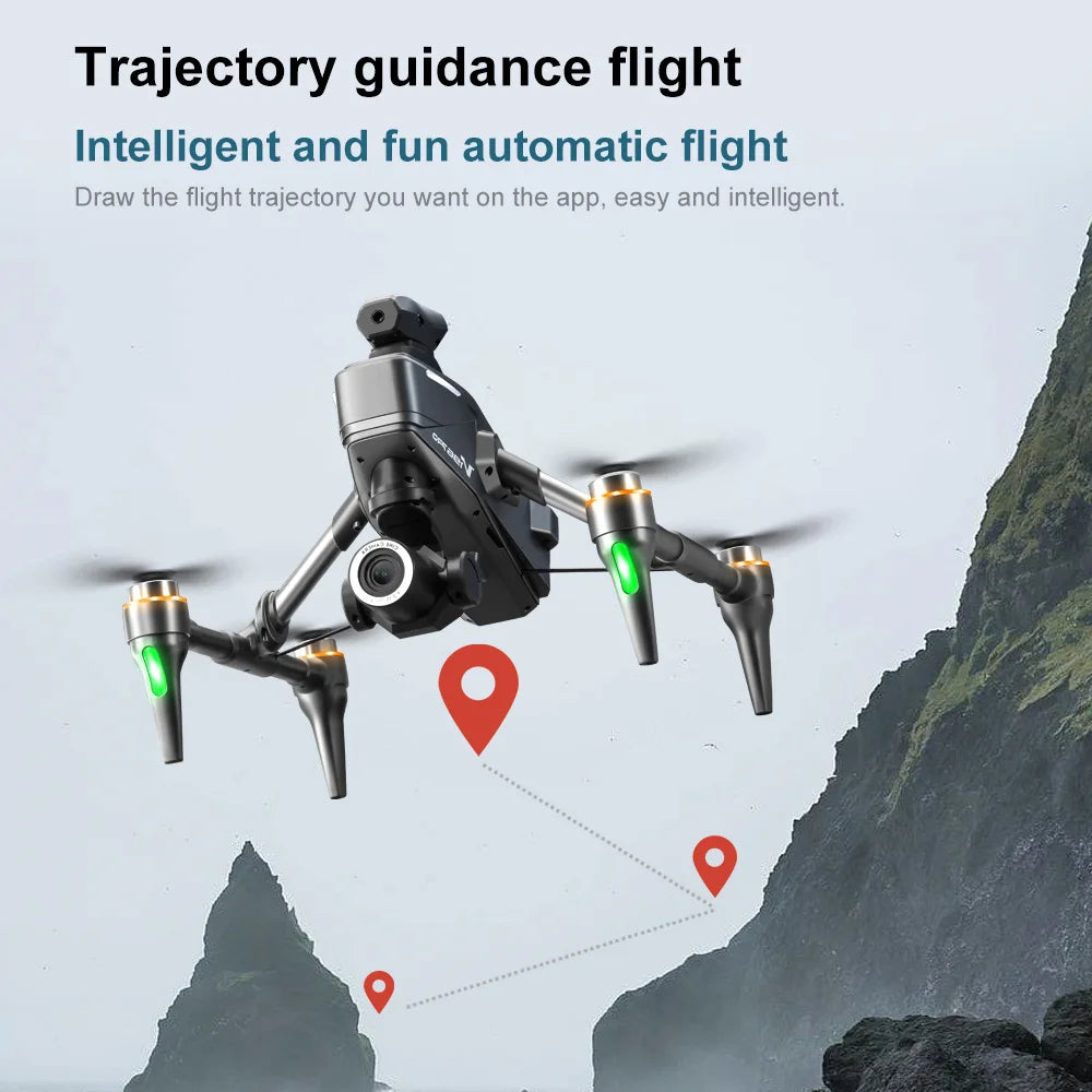 2025 V196 Automatic Obstacle Avoidance Drone 8K HD Camera Aerial Photography WIFI Optical Localization Brushless Drone Gift toys