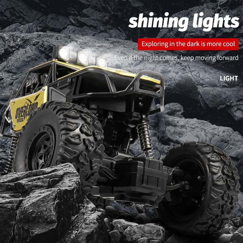 2025 NEW Remote Control Car 1:18 Off Road RC Buggy Truck with LED Lights for Kids Boy Girl Toy Gift Indoor Outdoor Racing Drifts