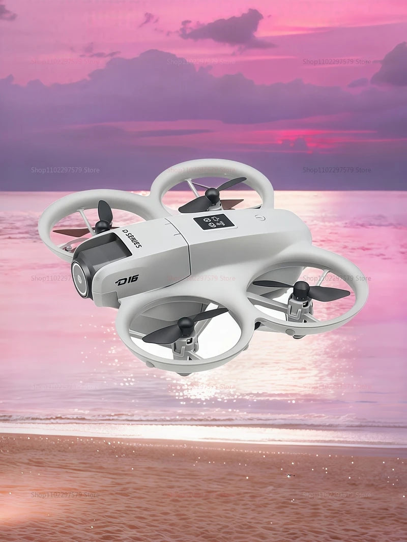 2025 NEW D16 Drone with 180° Electric Adjustable 8K HD Camera WiFi Light Flow Obstacle Avoidance RC Quadcopter Toy Gift for Kid