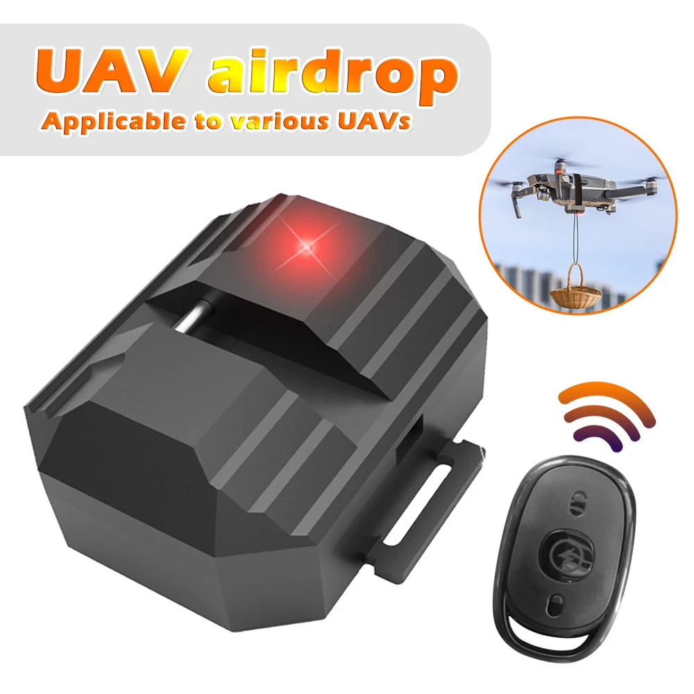 Universal Drone Airdrop System 2.4 Remote Control General Payload Delivery Thrower Air Dropper Device Fishing Rescue Send Gift