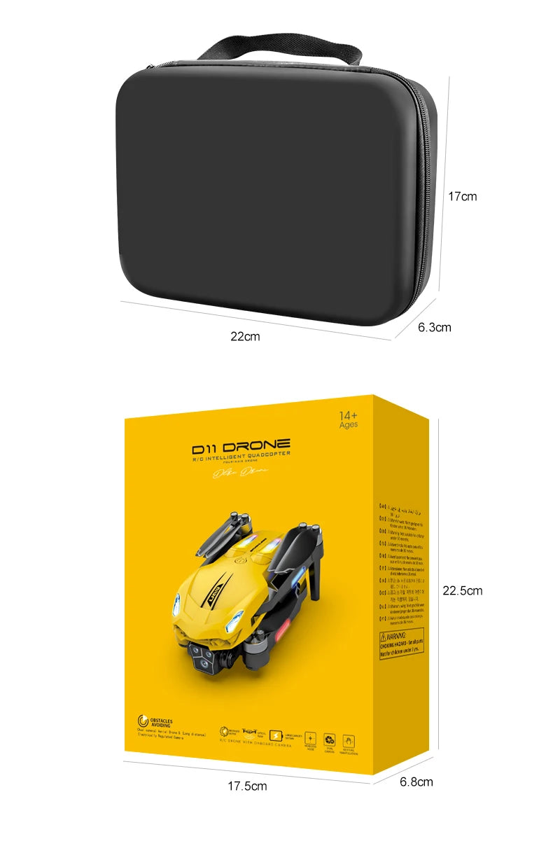 Xiaomi D11 Drone 8K Aerial HD Gradient Flowing Light Dual-Camera Omnidirectional Obstacle Avoidance Brushless Motor GPS UAV