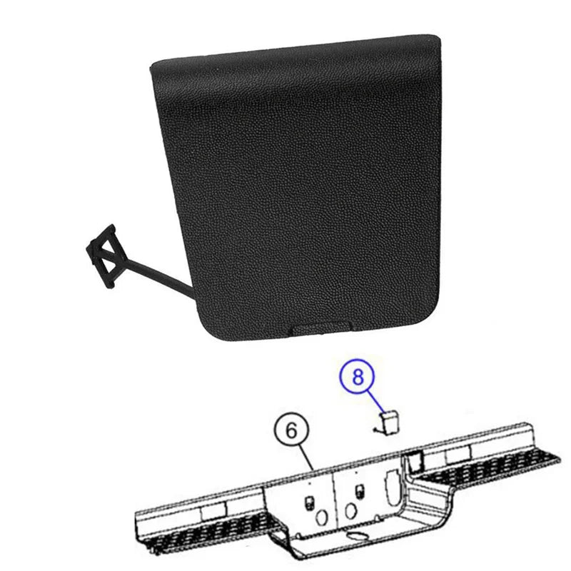 Spare Tire Winch Cover Rear Bumper Tow Trailer Hook Cover For Dodge Ram 1500 DT 2019-2024 Car Accessories