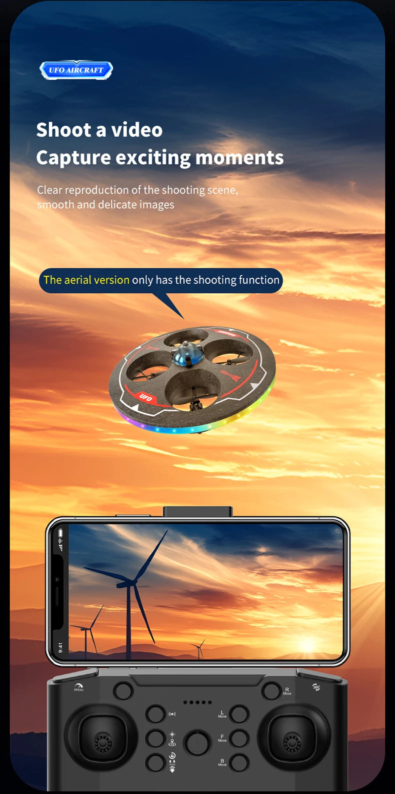 RC Drone with Camera Foam UAV Ufo Intelligent Obstacle Avoidance Aerial Aircraft Mini Helicopter Dron Toys for Kids Christmas