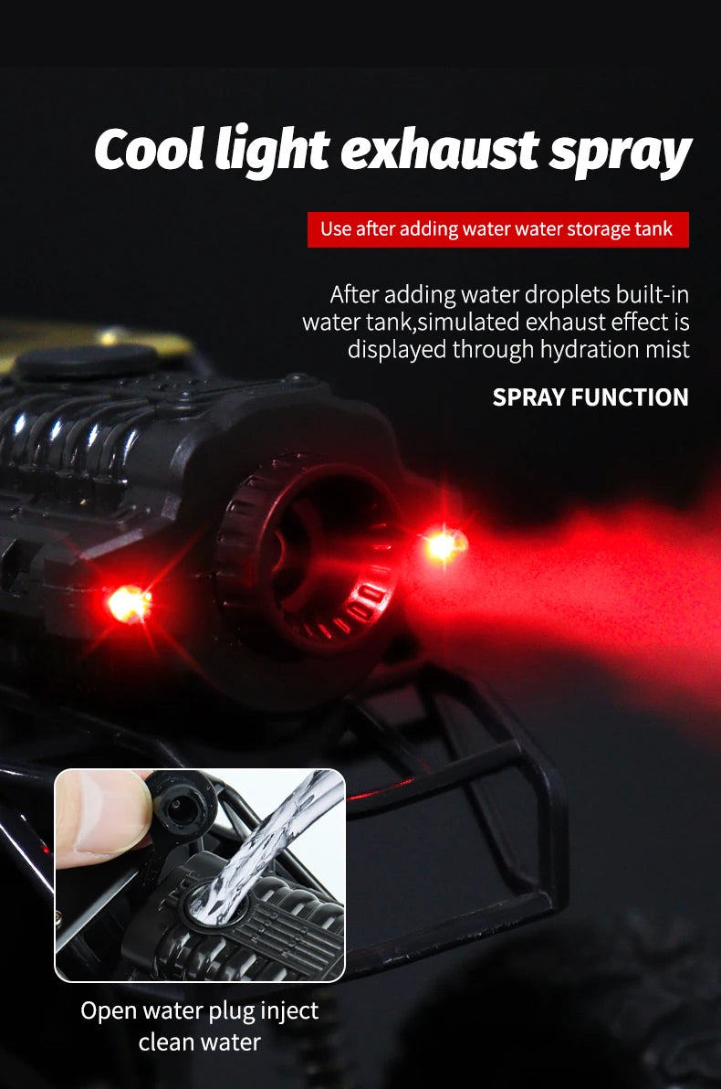 2025 NEW Remote Control Car 1:18 Off Road RC Buggy Truck with LED Lights for Kids Boy Girl Toy Gift Indoor Outdoor Racing Drifts