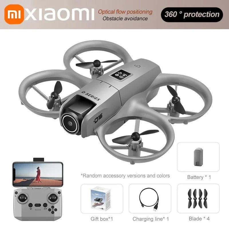 Xiaomi D16 Mini Drone – 8K Dual Camera & Obstacle Avoidance