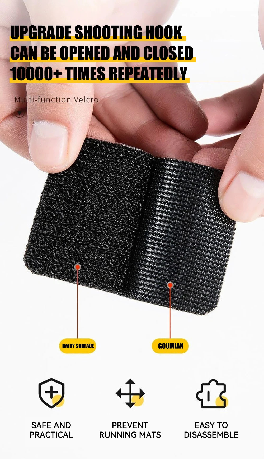 Adhesive Fastener Tape Extra Strong Carpet Fixing Sticker Double Side Hook-and-loop Fastener Auto Adhesive tape Comforter Fixing