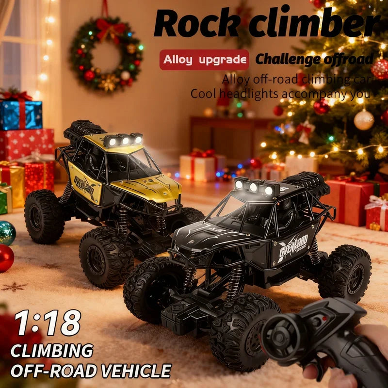 2025 NEW Remote Control Car 1:18 Off Road RC Buggy Truck with LED Lights for Kids Boy Girl Toy Gift Indoor Outdoor Racing Drifts