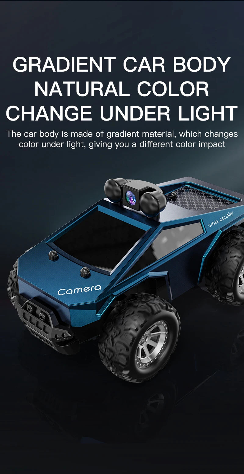 Rc Car with Camera High-Speed Climbing Car Wifi Picture 1:28 Remote Control Off-Road Vehicle Real-Time Transmission Xmas Gift
