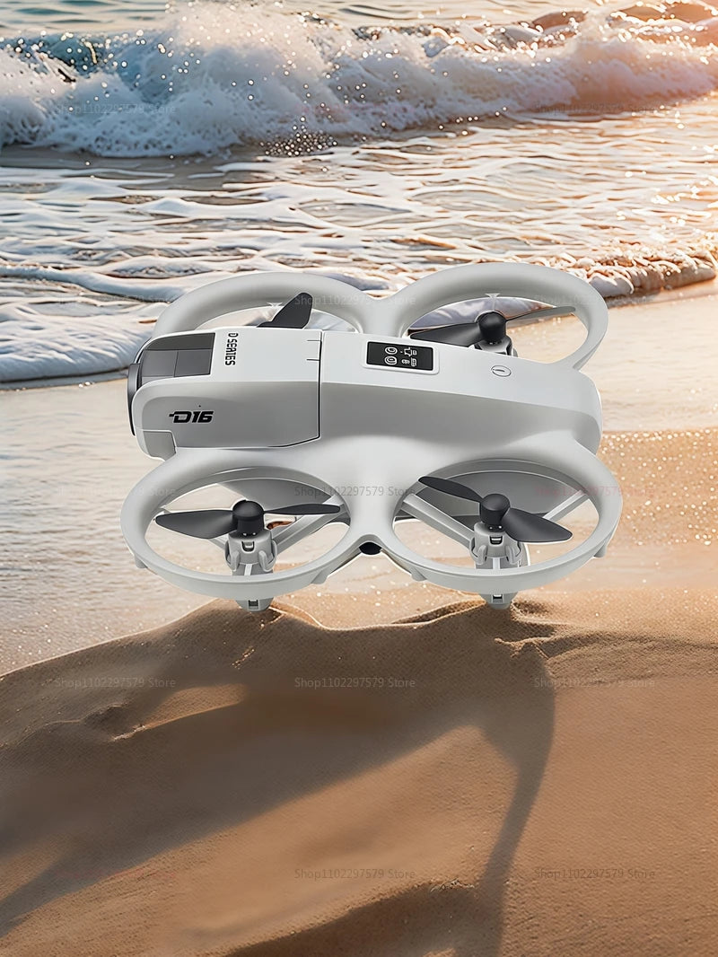 2025 NEW D16 Drone with 180° Electric Adjustable 8K HD Camera WiFi Light Flow Obstacle Avoidance RC Quadcopter Toy Gift for Kid