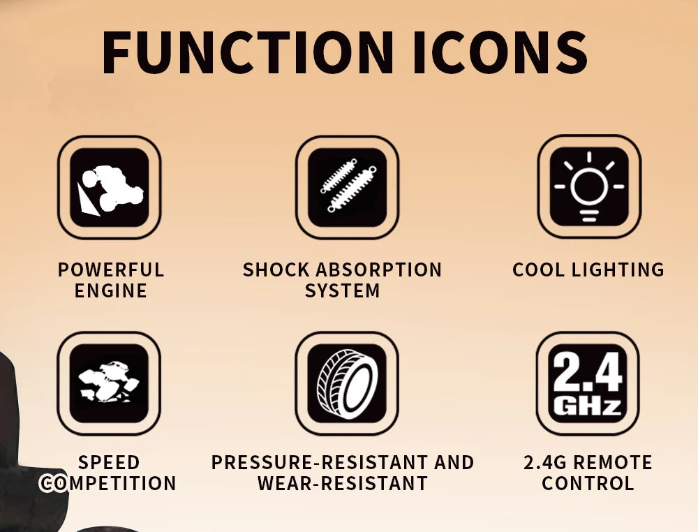 2.4G Remote Control Racing Car – High Speed Off-Road Climbing