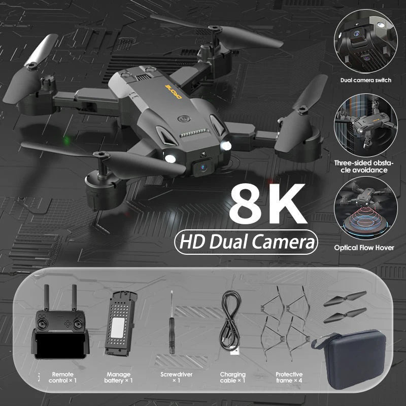 Drone 8K Professional Drones 4K HD Aerial Photography Obstacle Avoidance Quadcopter Helicopter RC Distance 3000M