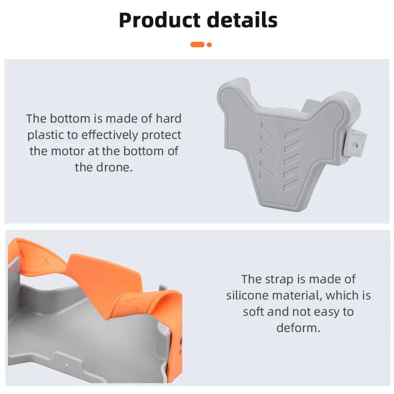 BRDRC Propeller Holder for DJI Mini 3/Mini 3 Pro Drone Wings Stabilizer Protector Blades Fixed Strap Mount Guard Accessories