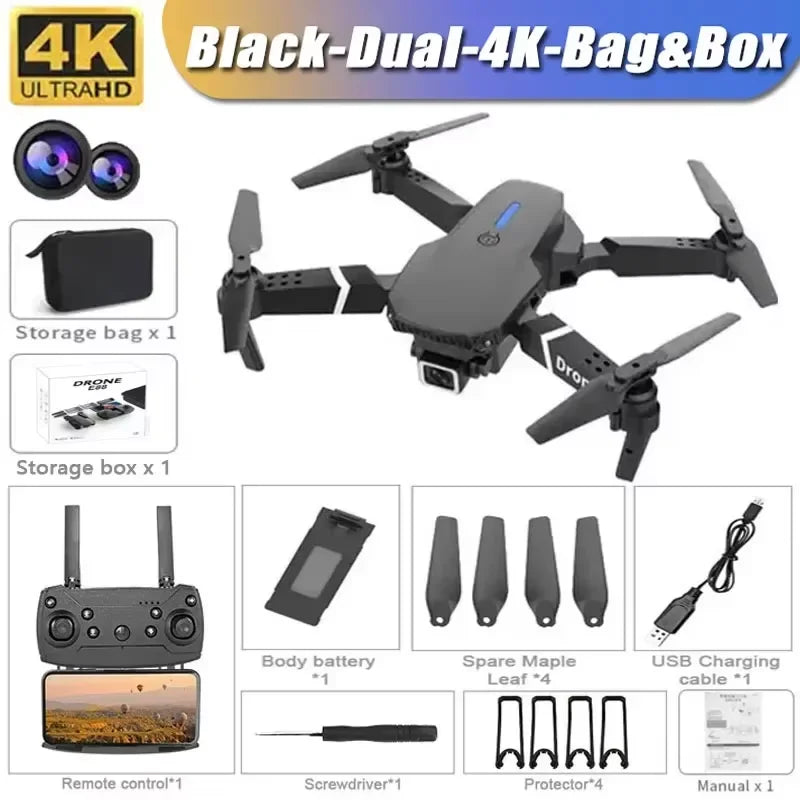 E88 Pro 4K Camera Drone – Foldable & WiFi FPV