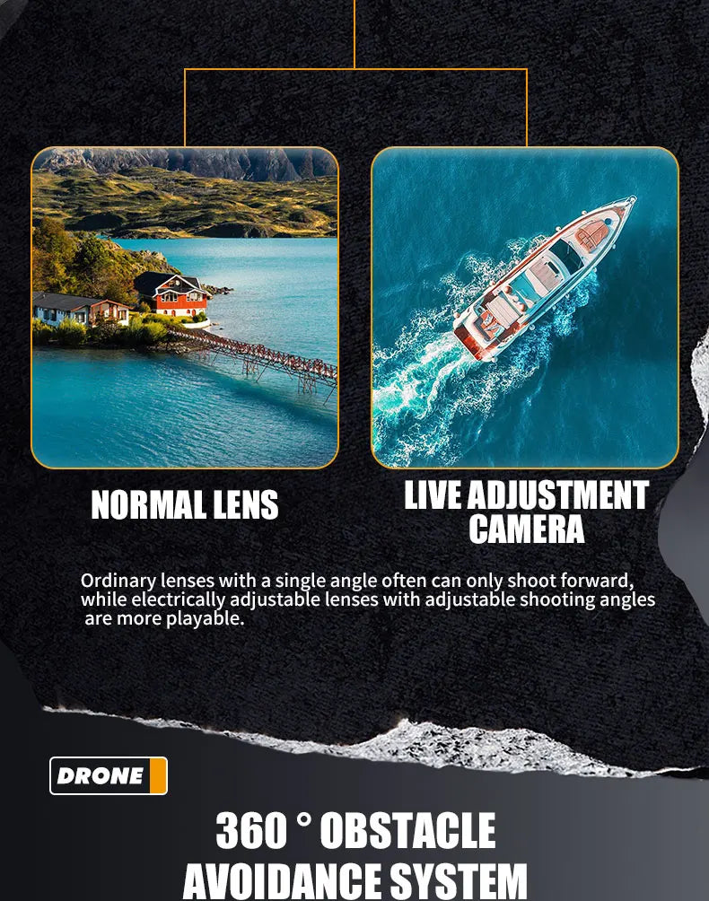 Drone aerial view brushless motor with obstacle avoidance optical flow foldable quadrotor foldable remote control airplane toy