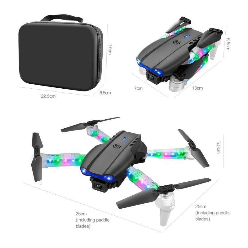 E88 Drone with HD Camera | Quadcopter, Long Battery Life, Altitude Hold, Portable Lightweight Remote Control Aircraft for Kids