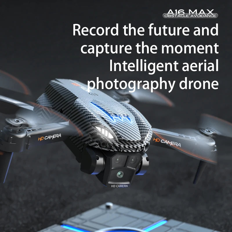 New A16 MAX 4K Drone With Camera 360° Obstacle Avoidance Drone GPS Smart Flying Drone Brushless motor tracking HD shooting drone