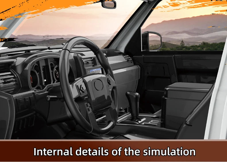 1/18 RC Car 2.4G Remote Control Crawler 4WD Off-Road Climbing Alloy Simulation Model with LED Lights Vehicle Toys HG4-209