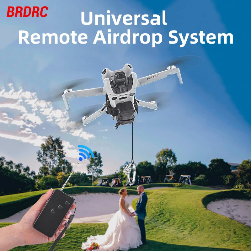 Airdrop System for DJI Avata 2/Mini 4 Pro/Air 3/Mini 3 Pro/Mavic 3 Pro/Mavic Pro Drone Thrower Fishing Life Rescue Send Gift