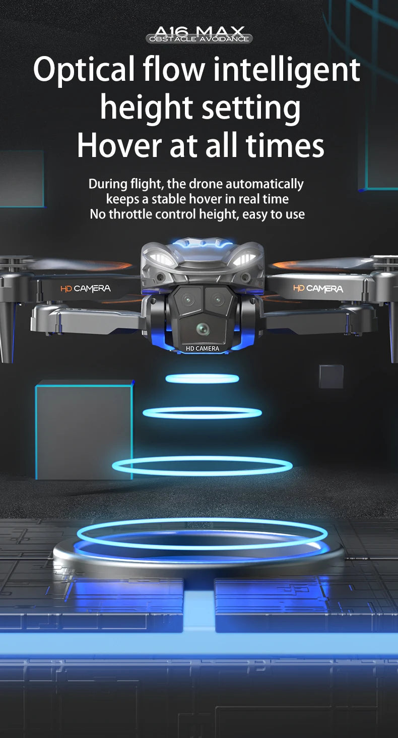 New A16 MAX 4K Drone With Camera 360° Obstacle Avoidance Drone GPS Smart Flying Drone Brushless motor tracking HD shooting drone