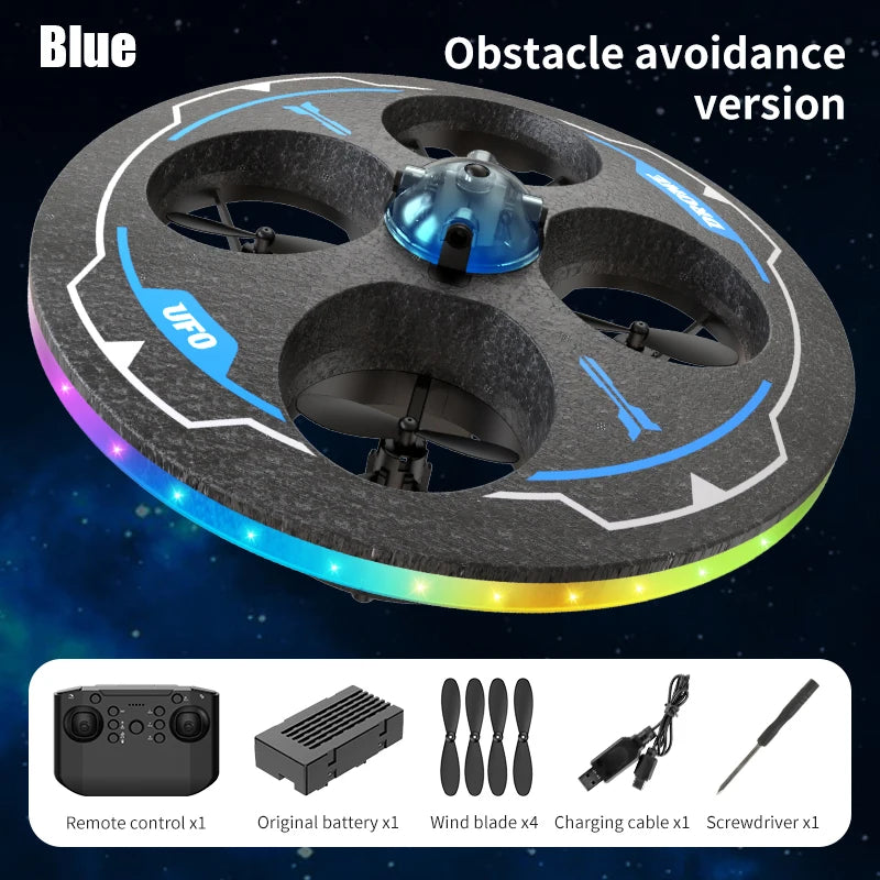Drone with Camera Foam UAV Ufo Intelligent Obstacle Avoidance Aerial Aircraft 2.4G 4CH Mini RC Helicopter Dron Toys for Kids