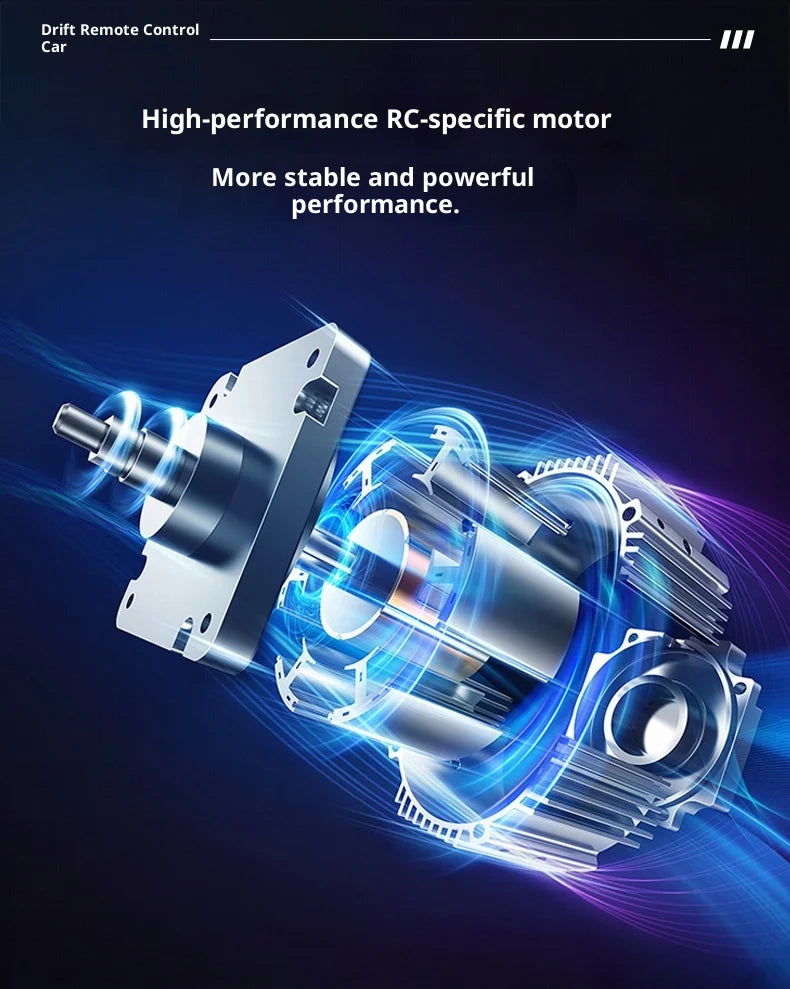 High-Speed RC Car: Remote-Controlled Drifting Vehicle with Four-Wheel Drive, Fast-Diving Electric Toy Car Model,Ideal for Racing