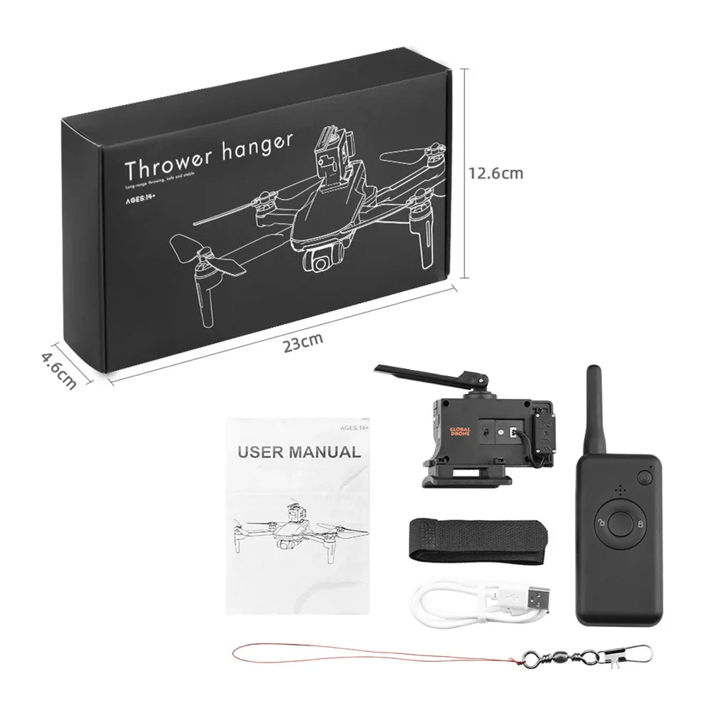 Drone Thrower Airdrop Air Drop System for DJI Mavic 2/Pro/Air 2/Air/FIMI X8SE Life Remotely Delivery Airdrop Fishing Life Rescue