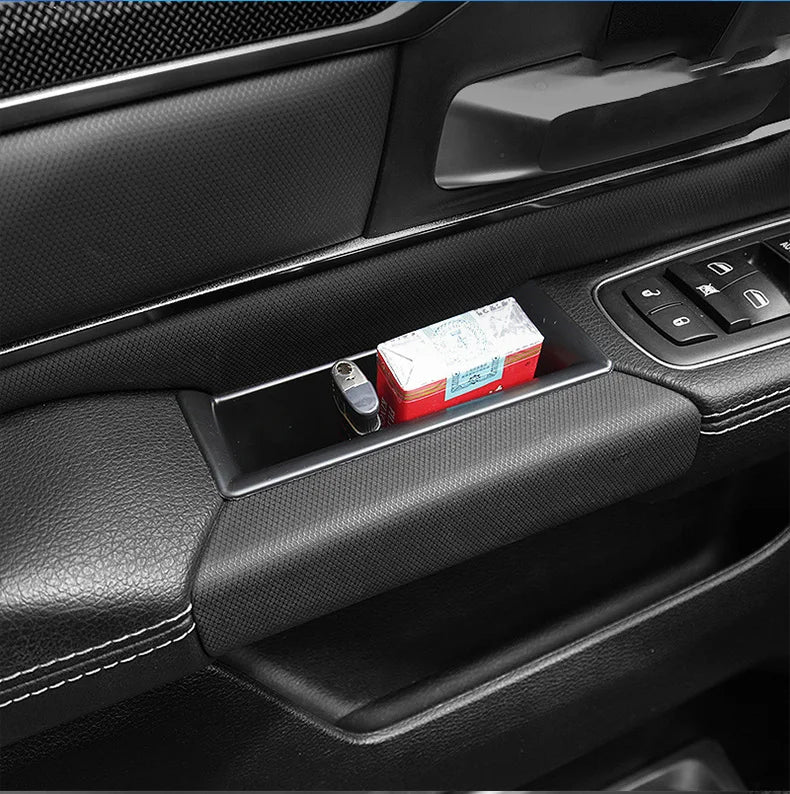 Car Front Door Handrail Sort Out Storage Box Auto Interior Accessories Silicone Anti-Slip Mat For Dodge Ram 1500 2019 2020 2021