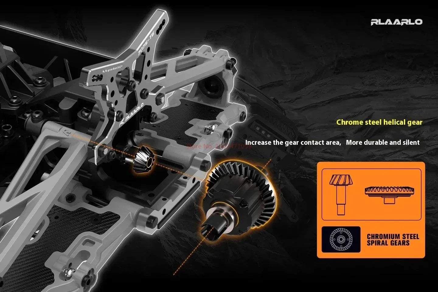 Ralaro All-around Terminator RC Remote-controlled Car with Four-wheel Drive for Racing