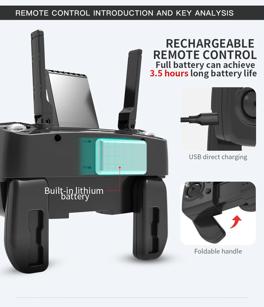 Drone L900 Pro 4K GPS Camera Quadcopter – Foldable & Brushless