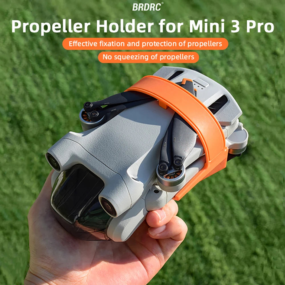 BRDRC Propeller Holder for DJI Mini 3/Mini 3 Pro Drone Wings Stabilizer Protector Blades Fixed Strap Mount Guard Accessories