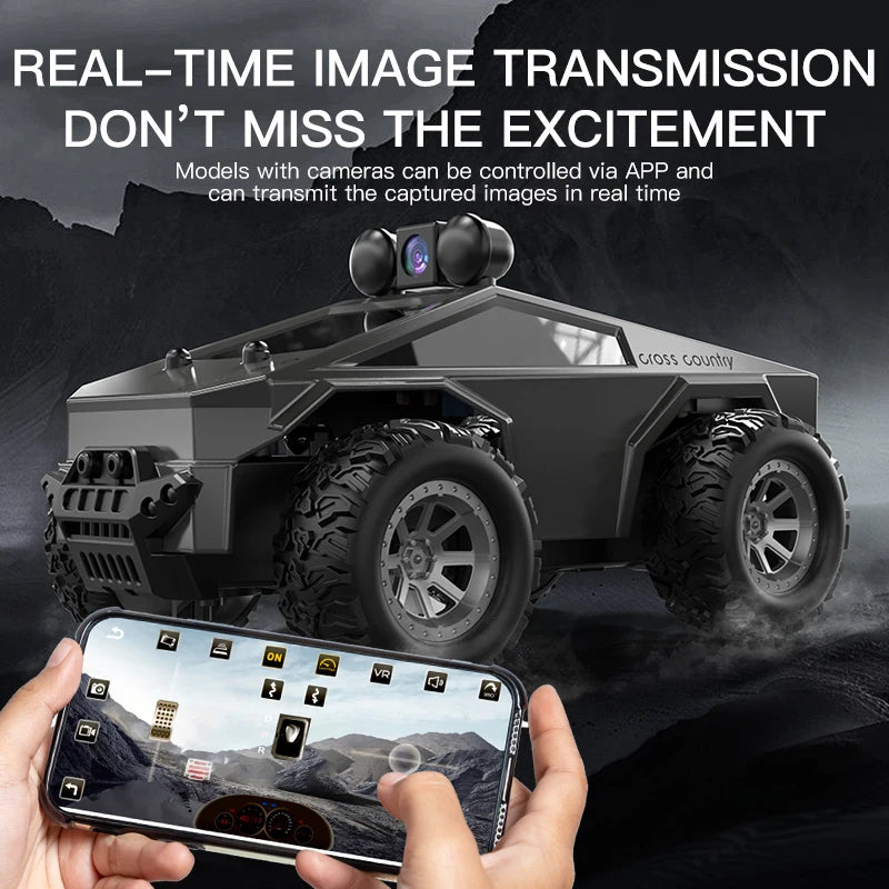 Rc Car with Camera High-Speed Climbing Car Wifi Picture 1:28 Remote Control Off-Road Vehicle Real-Time Transmission Xmas Gift