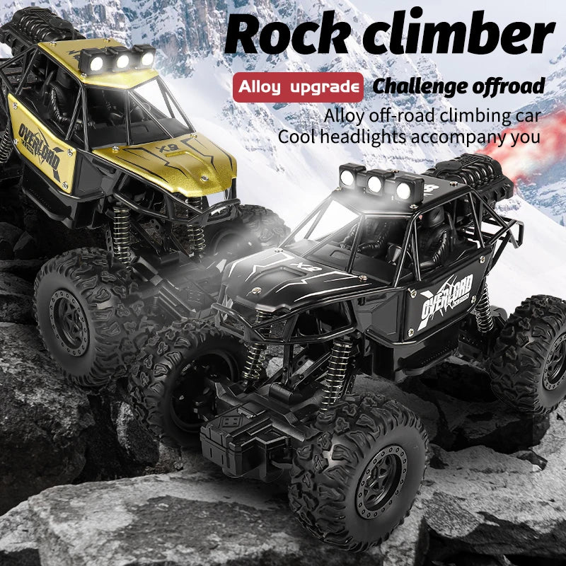 2025 NEW Remote Control Car 1:18 Off Road RC Buggy Truck with LED Lights for Kids Boy Girl Toy Gift Indoor Outdoor Racing Drifts