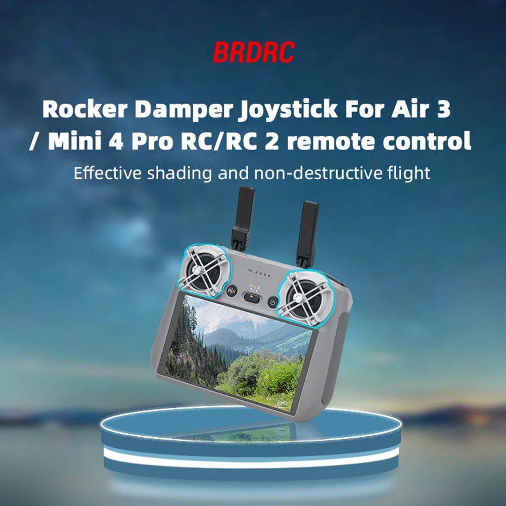 1 Pair Drone Rocker Damper Control Speed Thumb Rocker Damper Joystick Yaw Controller Accessories for Air 3 /Mini 4 Pro RC/RC 2