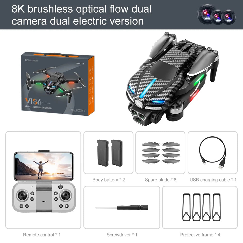 Drone student professional aerial photography 8k high-definition obstacle avoidance remote control aircraft toy mini aircraft
