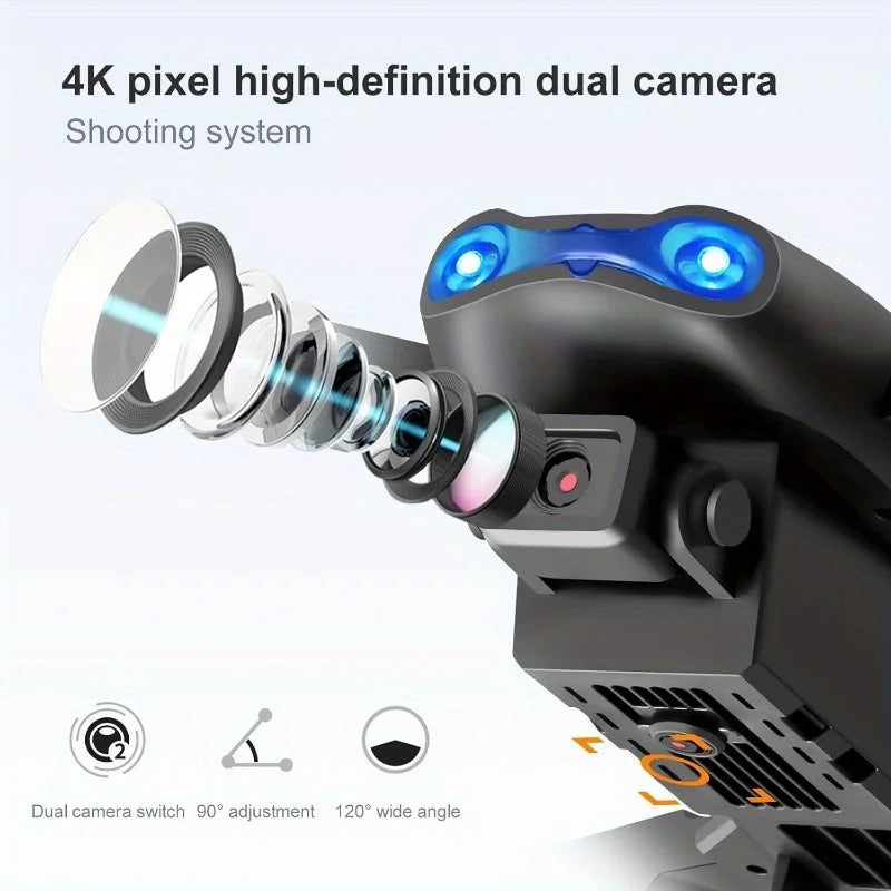 1080P HD Dual Camera E99Pro Drone & Altitude Hold, Beginner Friendly - Long Battery Life, USB Charging, Perfect Gift for Outdoor