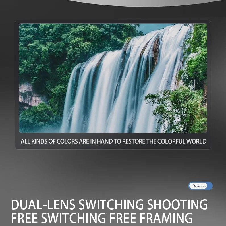 Drone Professinal 8K HD Dual Camera 5G WIFI Wide Angle Optical Flow Localization Brushless Motor RC Quadcopter