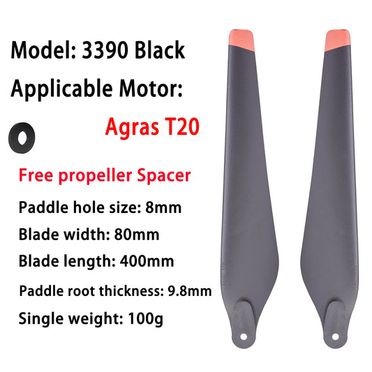 Copy Agras T10/T16/T20 3390 Carbon Fiber Plastic Drone Propellers For Agras Drone Accessories Drone Parts
