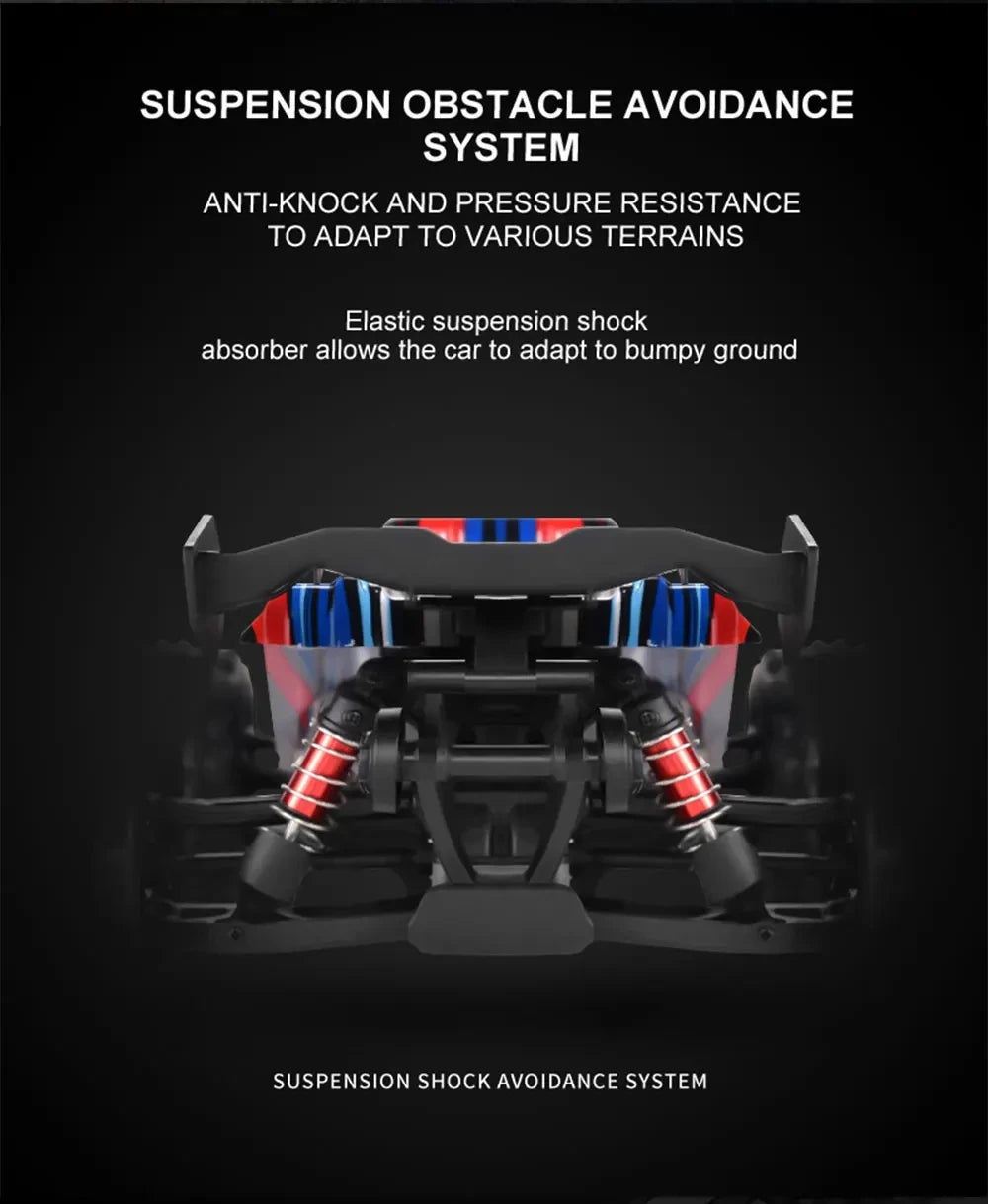 50KM/H RC Car With LED Lights 2.4G Radio Remote Control Cars Buggy Off-Road Control Trucks Boys Toy for Children VS WLtoy 144001