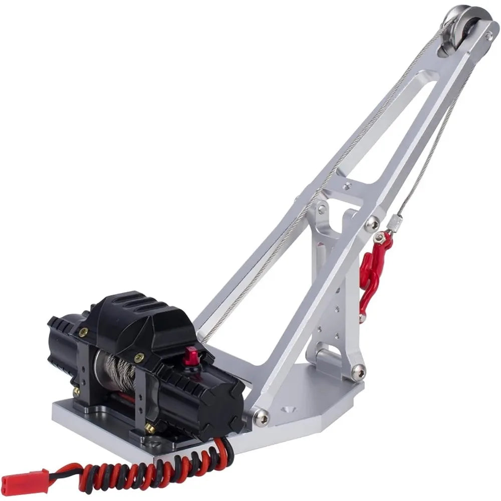 1/10 Scale Aluminum Truck Crane Arm Kit, Tow Build Updates for Axial Capra 1.9 UTB Trail Buggy RC Crawler, Black Upgrade Parts