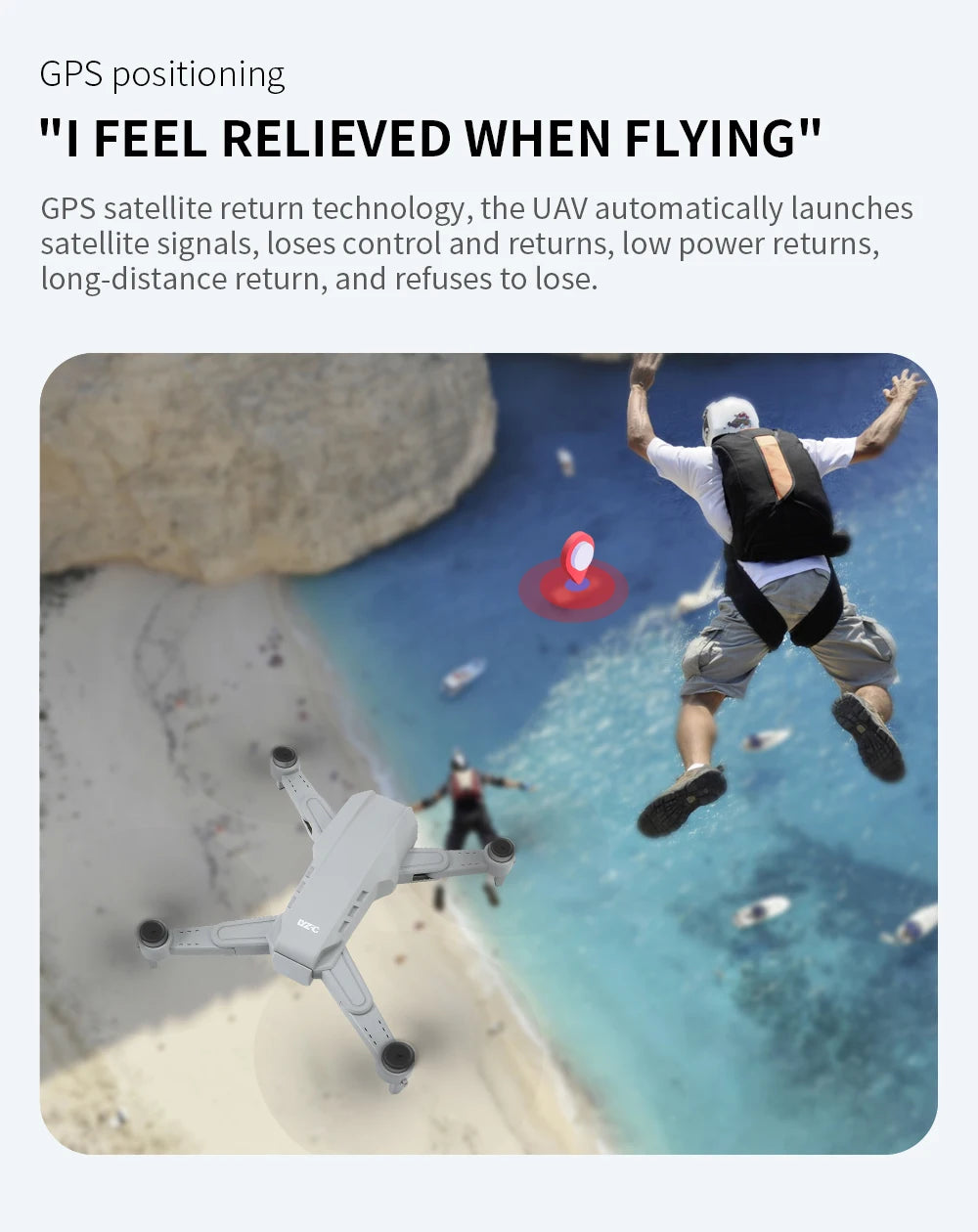 Drone L900 Pro 4K GPS Camera Quadcopter – Foldable & Brushless