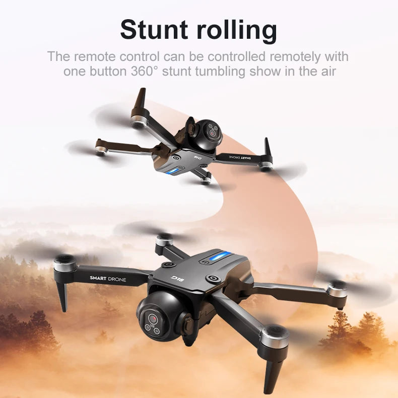 2025 New D18 Drone 8K Aerial HD Dual Camera Photography Intelligent Obstacle Avoidance Brushless Power Foldable Quadcopter Toys