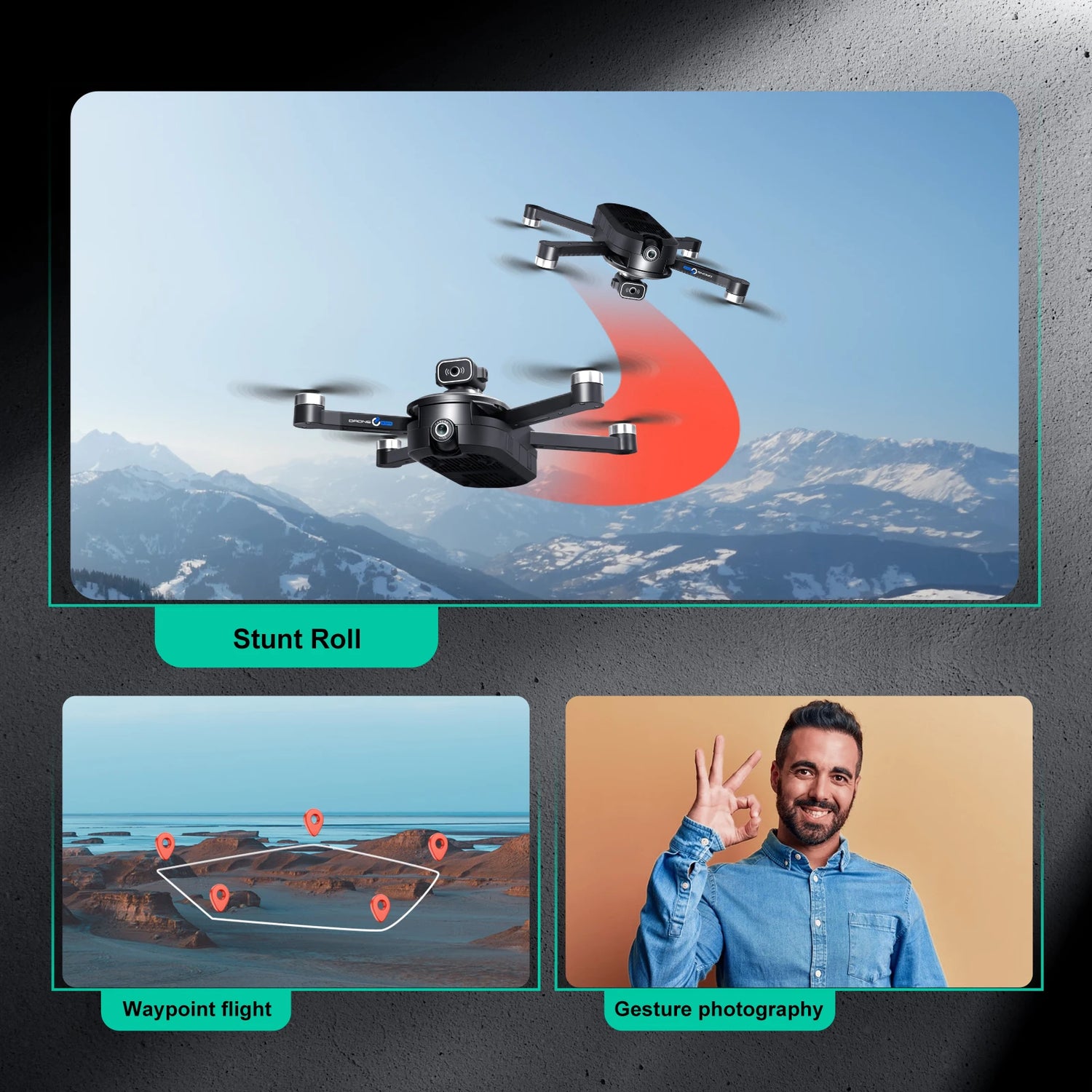 drone brushless motor,electrically adjustable camera, optical flow positioning, collision avoidance function, obstacle avoidance