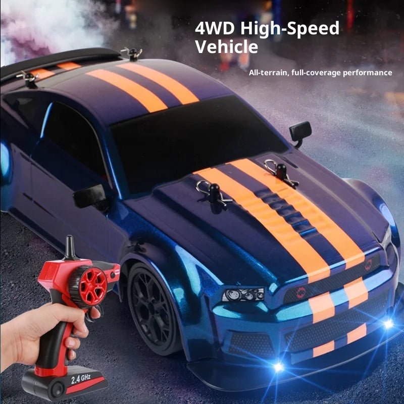High-Speed RC Car: Remote-Controlled Drifting Vehicle with Four-Wheel Drive, Fast-Diving Electric Toy Car Model,Ideal for Racing
