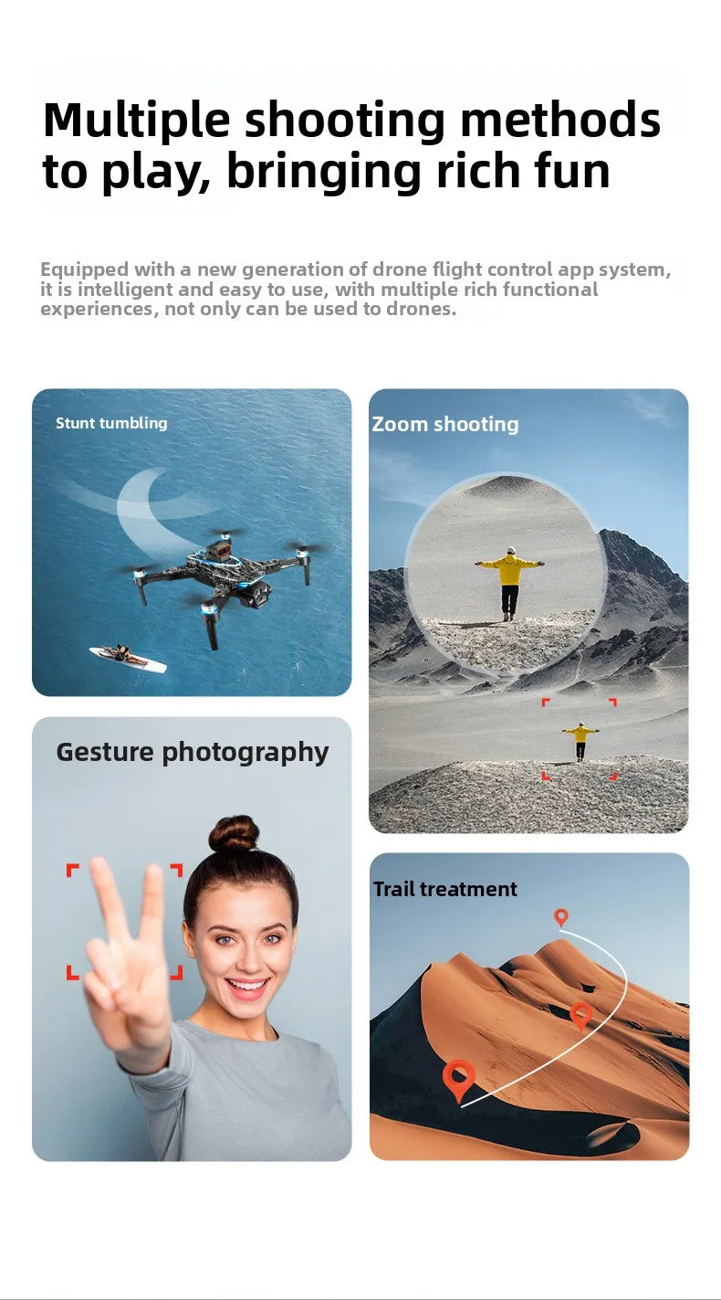 D13 Drone with 5.6-inch Screen Control Brushless Quadcopter Obstacle Avoidance Remote-controlled Aircraft Foreign Trade