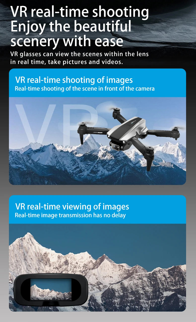 H30 Drone: Optical Flow Enabled, Foldable Quadcopter, Dual-lens Aerial Photography Remote Control Aircraft Toy