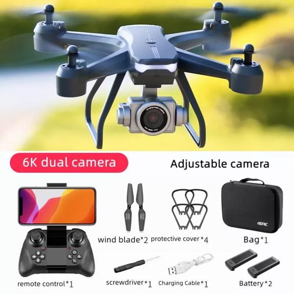 4DRC V14 Professional Drone – 6K Dual Camera WiFi FPV Quadcopter (2 Batteries)