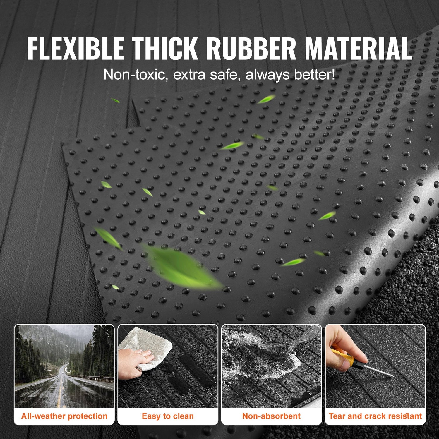 Ford F150 Truck Bed Mat 2015-2023 – Heavy Duty Rubber Liner 5.5 FT