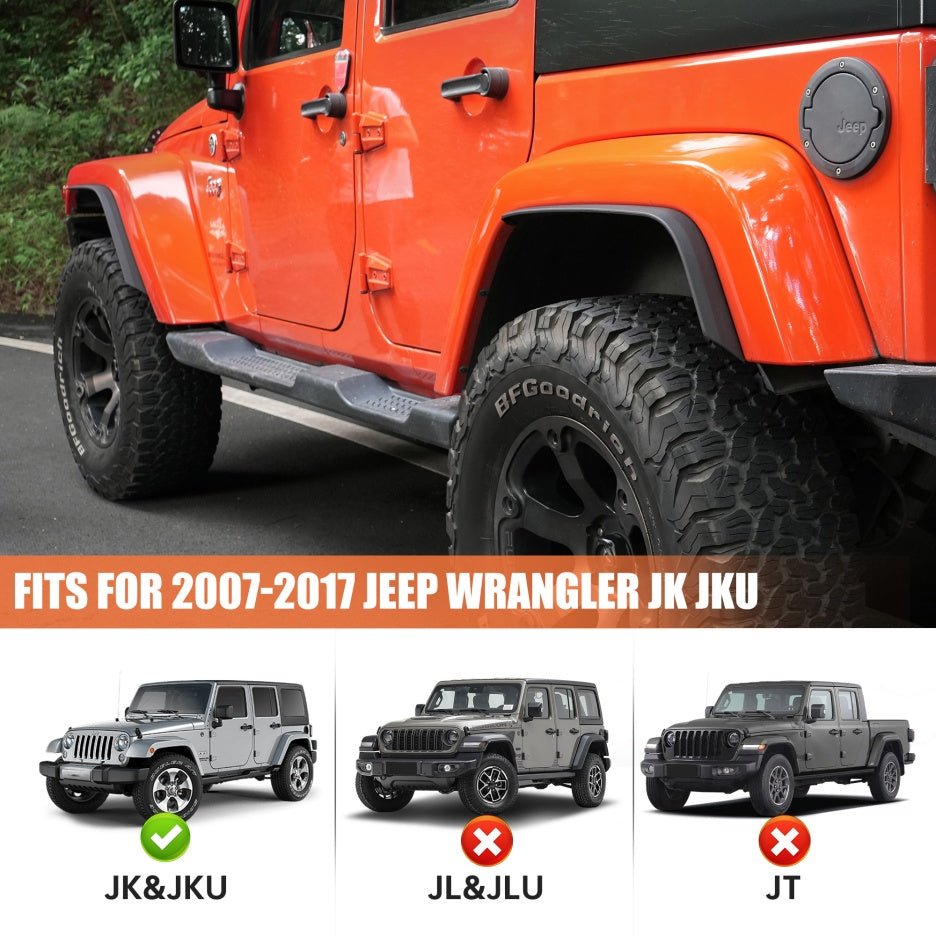 Fender Flares for Wrangler JK (2007–2018)