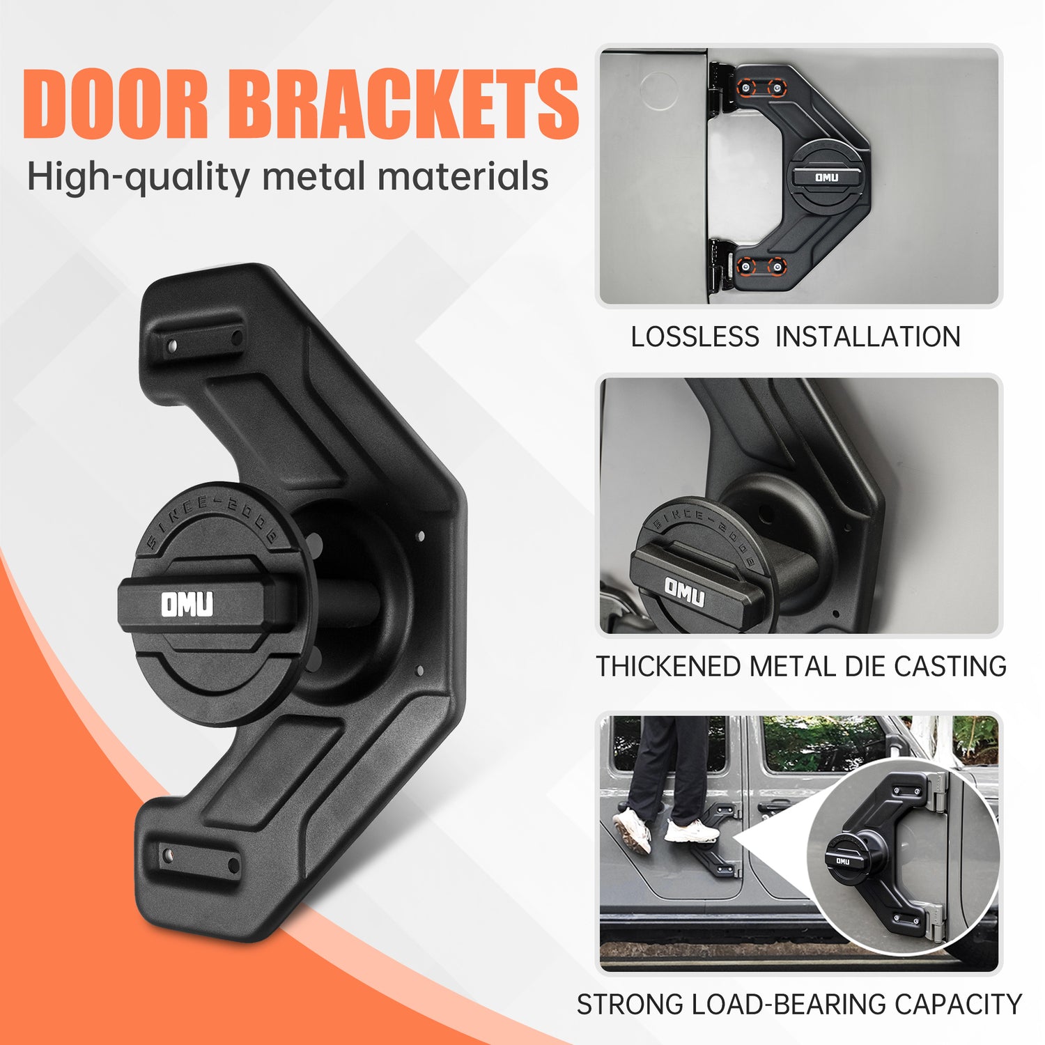 Jeep Door Hinge Fuel Container Kit – 10L Heavy Duty Mount