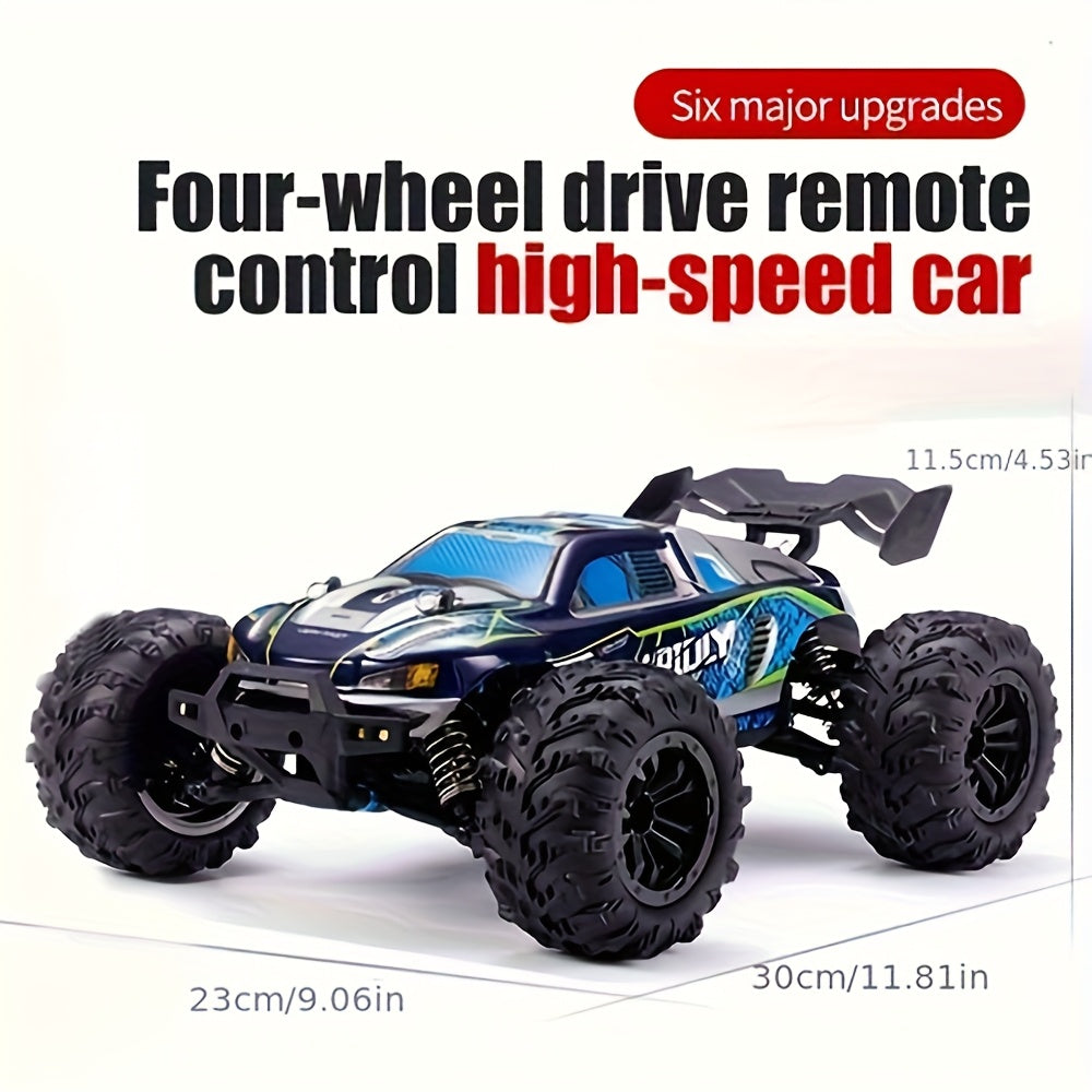 All Terrain 4WD High-speed Off-road Car, Designed With A Simulation Structure, 2. 4G Full Proportion Synchronous Remote Control System, Full Proportion Throttle/steering, LED Headlights, Christmas Gifts